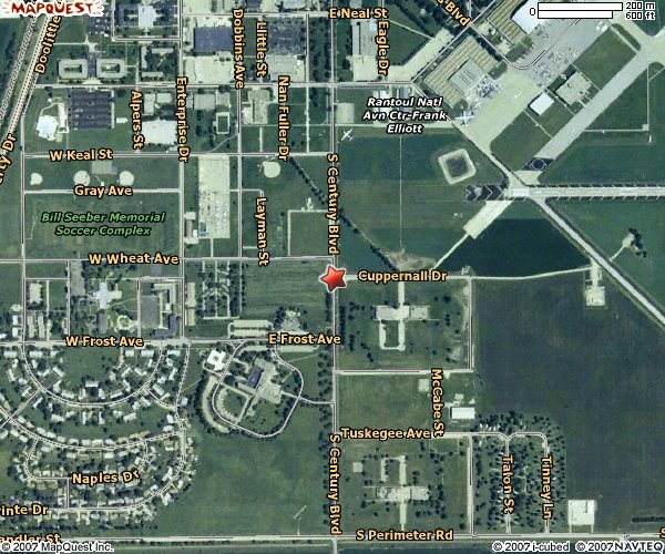 aerial photo of the Rantoul site